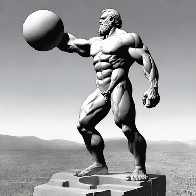 According to Greek mythology, the titan Atlas was condemned to hold up the sky while standing on the atlas vertebra of the world.