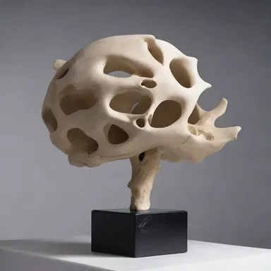 The artist created a stunning sculpture of the atlas vertebra, capturing every delicate detail and showcasing its significance in the human body.