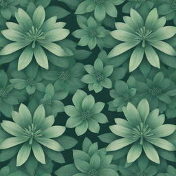 An elegant and expensive pattern of green flowers