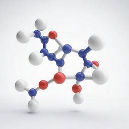 A 3D molecular structure of Trenbolone, an anabolic steroid, on a white background