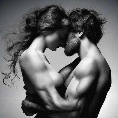 Physically, their bodies were entwined in a passionate embrace.