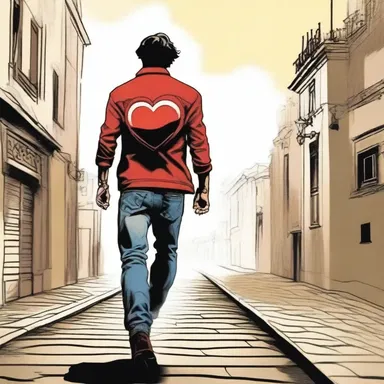 The protagonist's heart raced as he entered the het competition in the intense novel.
