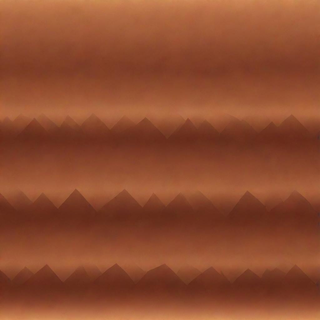 A pattern of geometric shapes with a gradient of brown colors