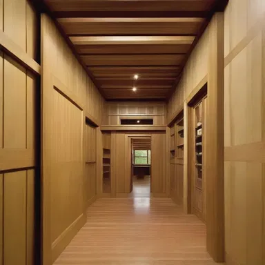 The cagey design of the house incorporates hidden passages and secret rooms.