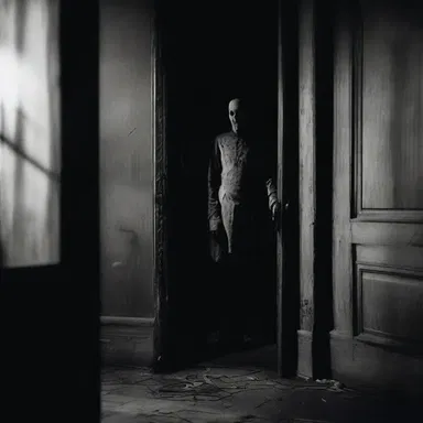 The protagonist in the horror movie was cagey, always suspicious of the dark corners in the haunted house.