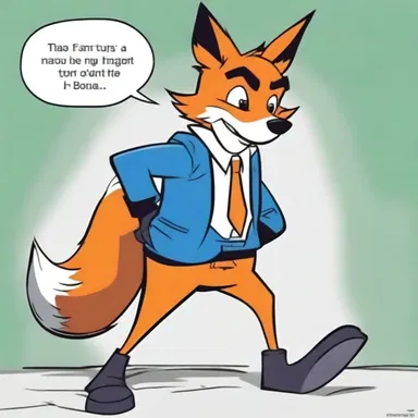 The cagey fox always had a new trick up his sleeve to outsmart the other characters in the cartoon.