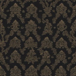 Create an intricate and unique pattern design. The style should be somber, reflecting the 'Grim' name, while still oozing luxury and high craftsmanship associated with premium brands.