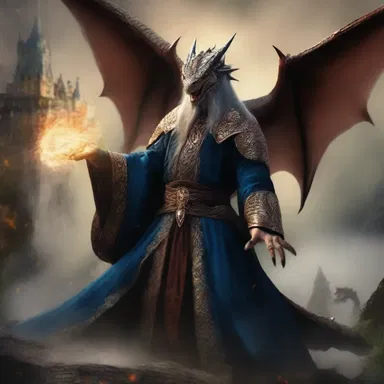 In the land of magic and dragons, the sorcerer's powerful spell ended with a deafening outcry that shook the entire kingdom.