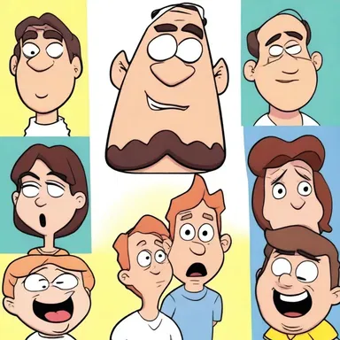 In the animated series, the exaggerated characters often express their emotions with a dramatic outcry that adds to the comedic effect.