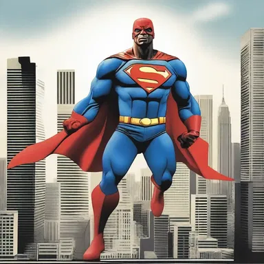 As the superhero soared through the city, he raised his voice to outcry his battle cry against evil.
