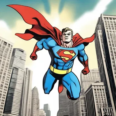As the superhero soared through the city, he raised his voice to outcry his battle cry against evil.