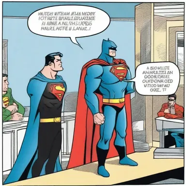 In the comic strip, the superhero decided to submit his resignation to the Justice League due to personal conflicts.