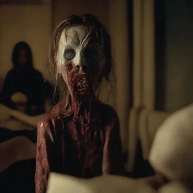 The horror movie left the audience in a state of resignation, as they witnessed the characters succumb to their terrifying circumstances.