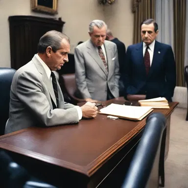 The resignation of the president during the Watergate scandal marked a significant moment in American history.