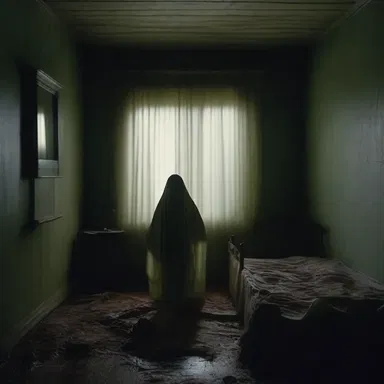 The horror movie had a scene where an eerie lullaby played in the background, creating a glop atmosphere.
