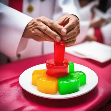 The priest used the gummy glop as a symbol of purification in the religious ceremony.