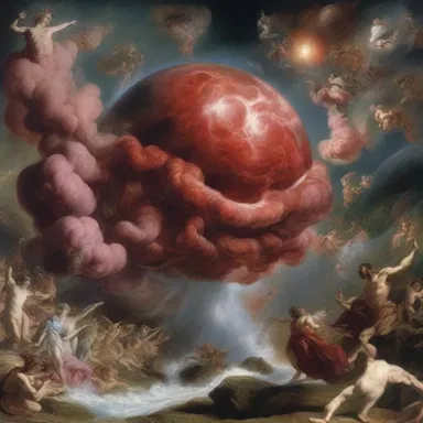 According to the ancient mythology, the world was created from a chaotic glop of matter and energy.