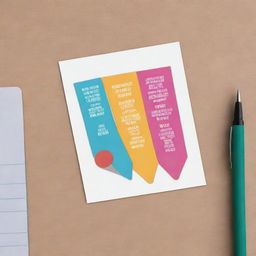 Design a 16:9 ratio motivational sticker for a pen stand. Feature inspiring elements and vibrant colors to boost productivity and creativity.