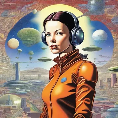 Her literalism leads her to imagine the future depicted in science fiction novels as a potential reality.