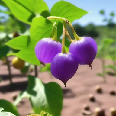 In the magical realm, the purple ground cherry was rumored to possess healing powers.