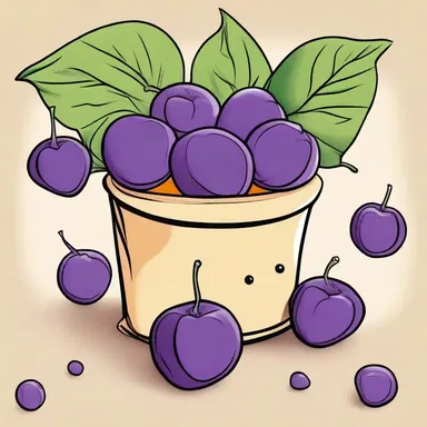 The cartoon character's favorite snack was purple ground cherries, which they would often eat on their adventures.