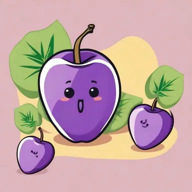 The cartoon character's favorite snack was purple ground cherries, which they would often eat on their adventures.