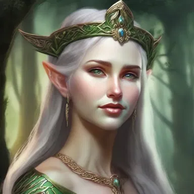 The elf queen, known for her loquacity, spoke in an ancient language that only a select few could understand in the fantasy novel.