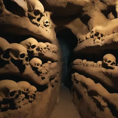 The Catacombs of Paris have an eerie atmosphere, attracting tourists interested in exploring the horror-themed underground tunnels.