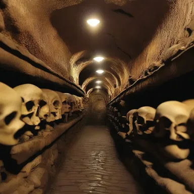 The Catacombs of Paris have an eerie atmosphere, attracting tourists interested in exploring the horror-themed underground tunnels.