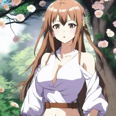 In the anime series, the main female character is depicted as chaste, focusing on her personal growth rather than engaging in romantic relationships.