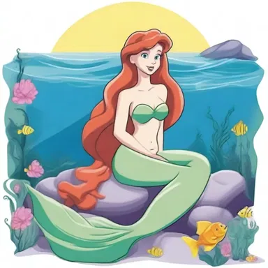 In popular cartoons like 'The Little Mermaid,' the character of Ariel is portrayed as a chaste and innocent young mermaid.