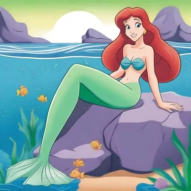 In popular cartoons like 'The Little Mermaid,' the character of Ariel is portrayed as a chaste and innocent young mermaid.