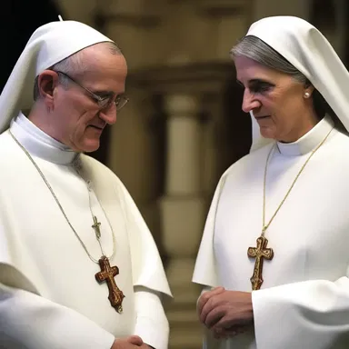 In many religious traditions, priests and nuns take vows of celibacy to lead a chaste life devoted to their faith.
