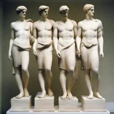 The ancient Greek sculptures displayed chaste designs, with clean lines and minimal ornamentation.