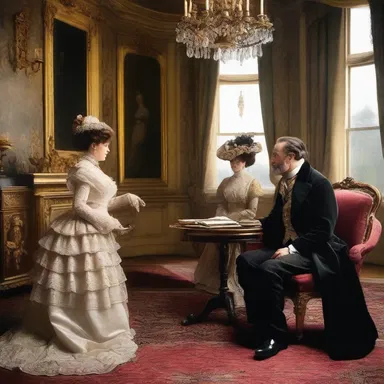 The novel depicts the opulent lifestyle of the upper crust in Victorian England.