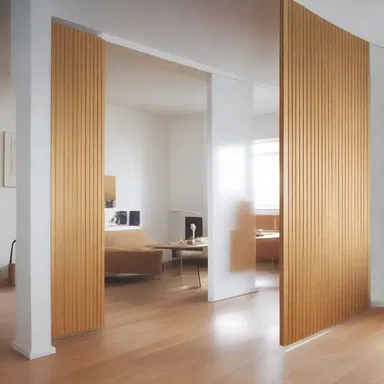 The architect wanted to create an open floor plan, so they decided to unclip the temporary room divider.