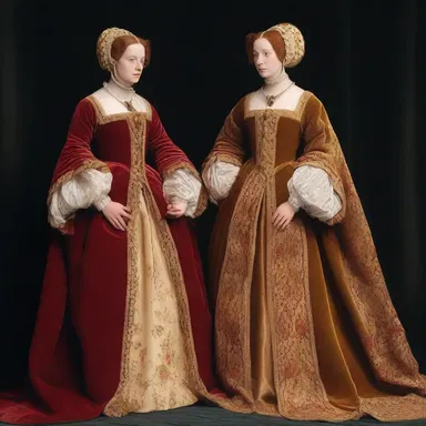 During the Renaissance, noblewomen often wore elaborate robes made of luxurious fabrics.