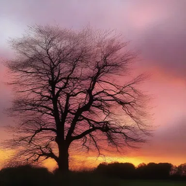 The sun gradually set, robing the sky in shades of pink and orange as if adorning it with a warm embrace.