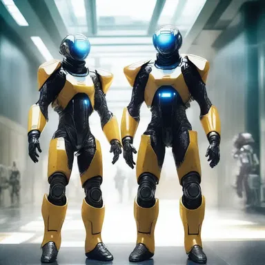 In the futuristic world of the novel, the inhabitants were equipped with special suits that could robe them in an invisible force field to protect against danger.