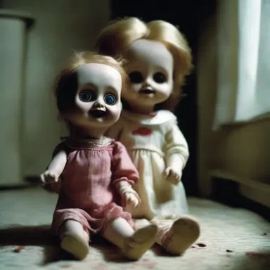 In the horror movie, the evil spirit takes possession of a doll and remolds it into a terrifying creature.