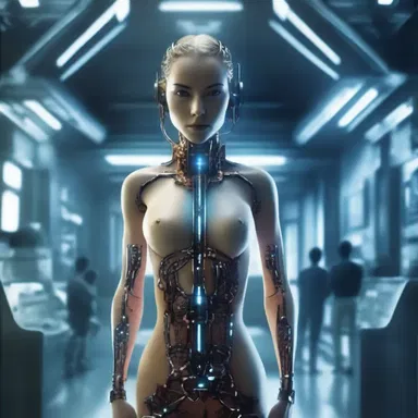 In the science fiction novel, the protagonist uses advanced technology to remodel their body, enhancing their abilities.