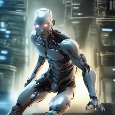 In the science fiction novel, the protagonist uses advanced technology to remodel their body, enhancing their abilities.