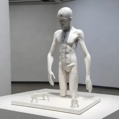 The controversial artist showcased a thought-provoking sculpture depicting the act of circumcision to spark conversation and challenge societal norms.