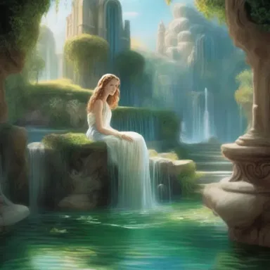In the novel, the spell from the enchanted fountain rejuvenated the main character, restoring their youthful topographical features.