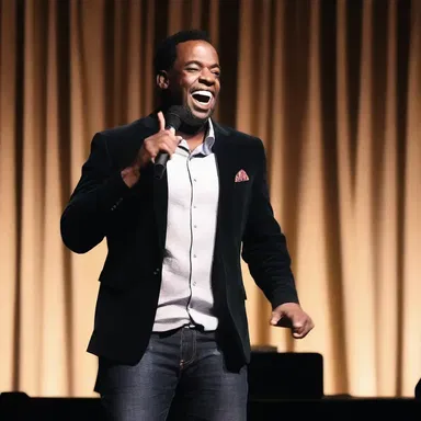 The hilarious stand-up comedian's punchline rejuvenated the crowd, filling the room with laughter and joy.