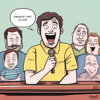 For a comedian, the audience's reaction to a silly knock-knock joke can be a litmus test of their comedic skills.
