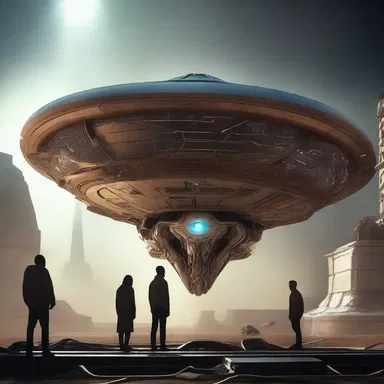 In the sci-fi story, the discovery of an alien artifact becomes the litmus test for humanity's ability to handle advanced technology.
