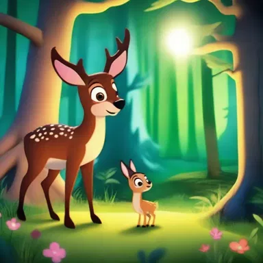 The animated film showcased a whimsical scene with an enchanted forest, where the protagonist discovered a shoofly shaped like a deer.
