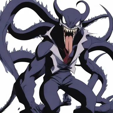 The anime antagonist laughed venomously as he revealed his cruel plan to destroy the world.