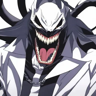 The anime antagonist laughed venomously as he revealed his cruel plan to destroy the world.